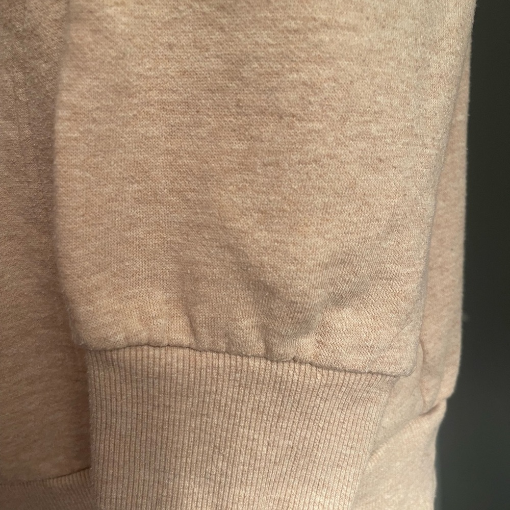 Tommy Hilfiger Beige Oversized Crew Neck Long Sweatshirt Sz. Small - Picture 5 of 9